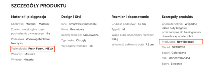 linkowanie w karcie produktowej