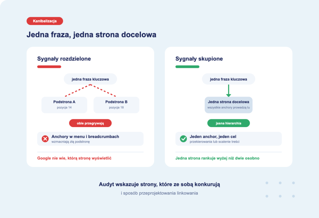 kanibalizacja fraz w seo